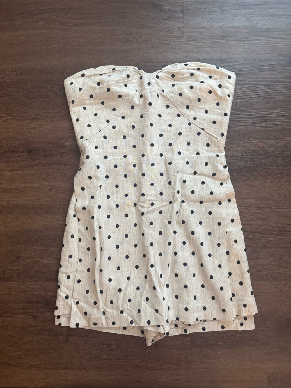 Amanda Uprichard Strapless Polka Dot Mini Dress - Picture 3 of 5